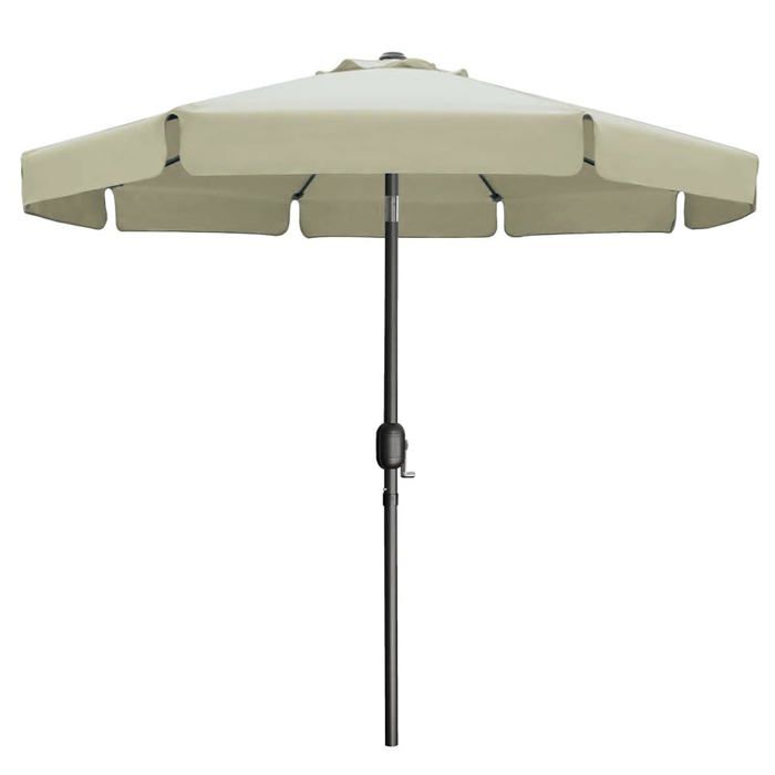Parasol octogonal - MARBUENO SUMMER - D300 cm - Beige - Polyester - 8 baleines - Acier - Résistant à la rouille beige