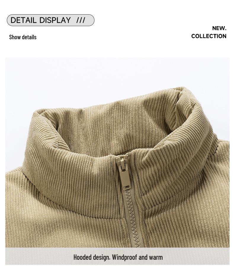 Men's Winter Thick Cotton Coat - Trendy Bread Jacket