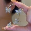 1Pair Butterfly Ear Hanging Fashion Versatile No Pierced Ear Clips Internet Celebrity Temperament Commuting No Pierced Earrings