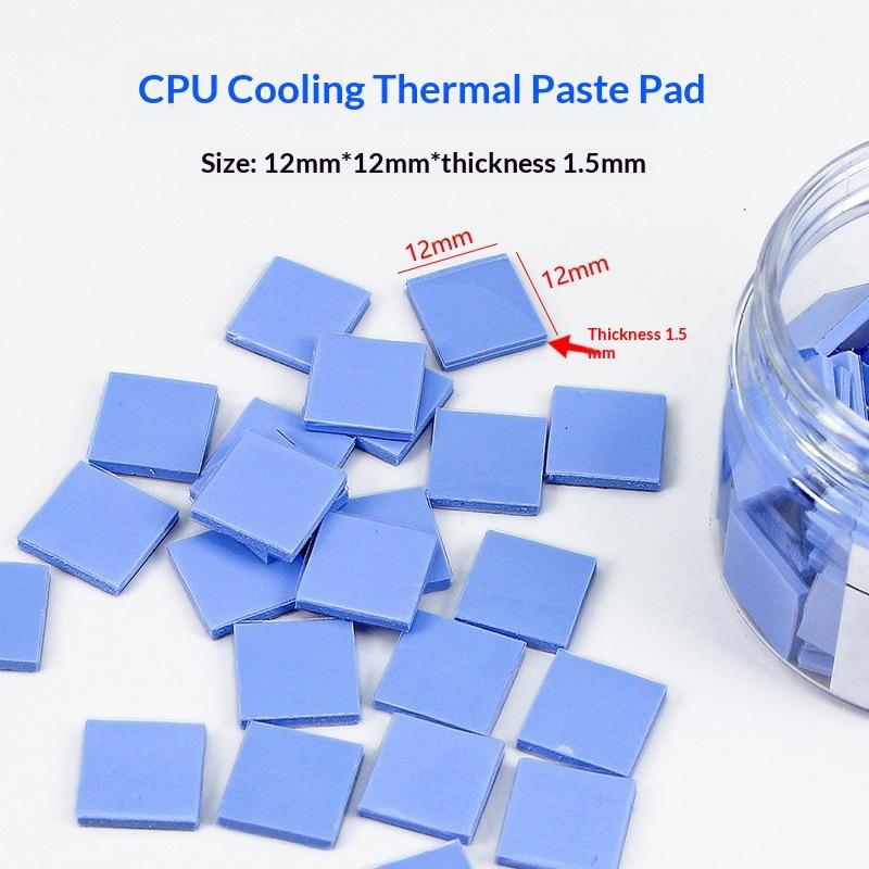 Thermal Insulating Silicone Sheet 100Pcs CPU IC GPU Precut Repair Mat For Professional Electronics Maintenance