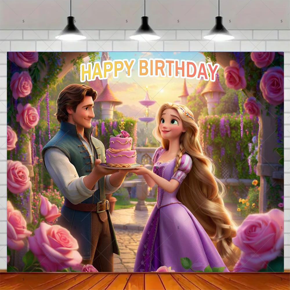 BEPAN Fundal Tematic Magic Rapunzel Personalizabil Decorațiuni și Accesorii Petrecere de Ziua de Naștere Fetiță Fundal Baby Shower Poster Cameră