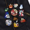 Anime Vibrant Character Brooches For Fashionable Clothing Decorative Metal Pins For Both Men Women And