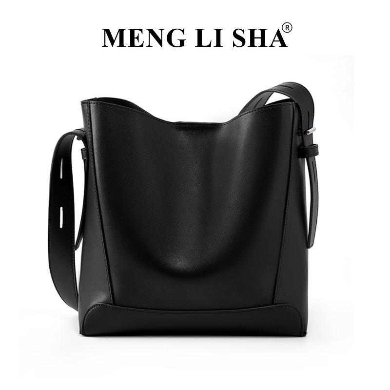 

Big bag 2 spring and summer new women s bag messenger bag versatile leather shoulder bag large capacity commuter portable bucket bag чёрный