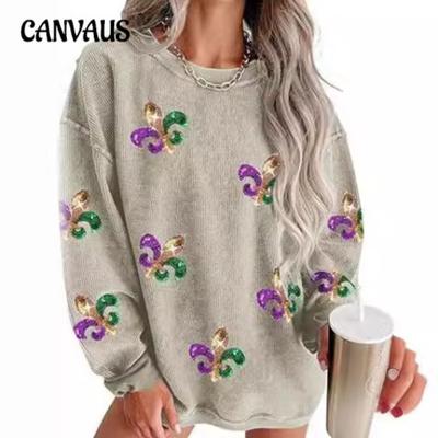 Kadın Günlük Sweatshirt Uzun Kollu Yuvarlak Yaka Kazak Moda Kapüşonlu Üst Giyim