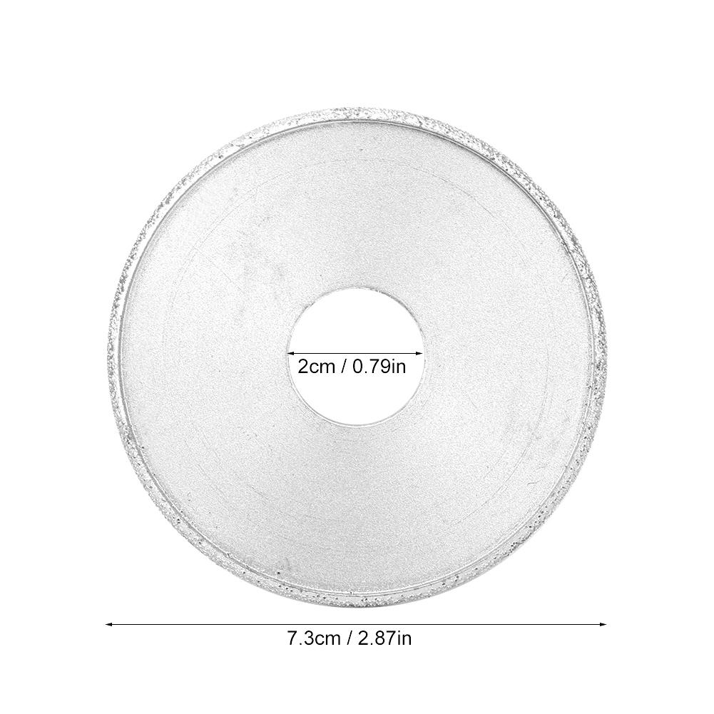 7.3cm Brazed Diamond Grinding Wheel Rome Abrasive Wheel for Stone Ceramic Glass0.5cm