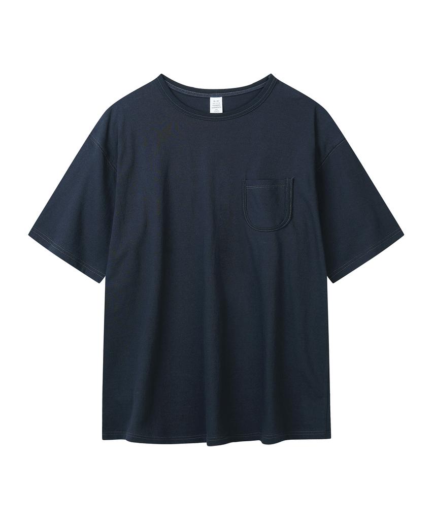 YOUNEEDGARMENTS Round Pocket S/S T-Shirt (Navy)