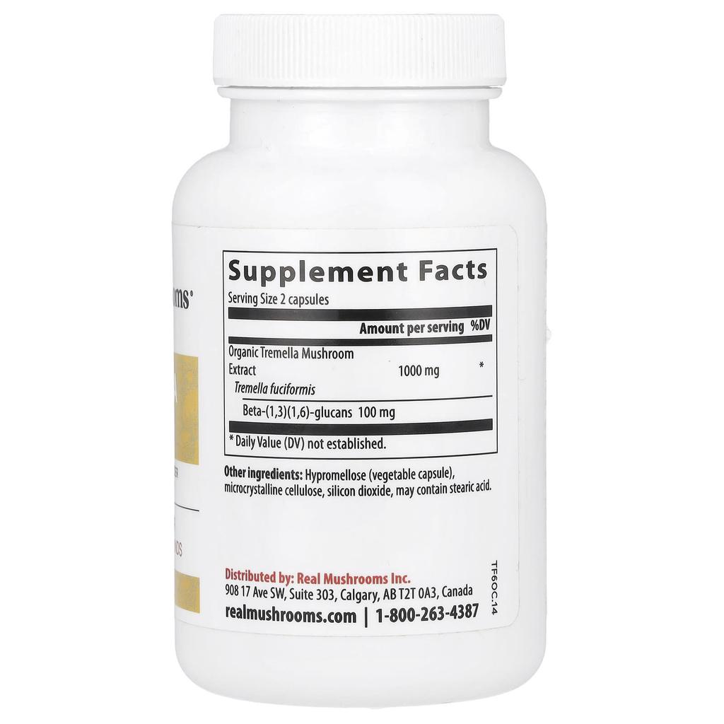 Tremella, Mushroom Extract Powder, 120 Capsules