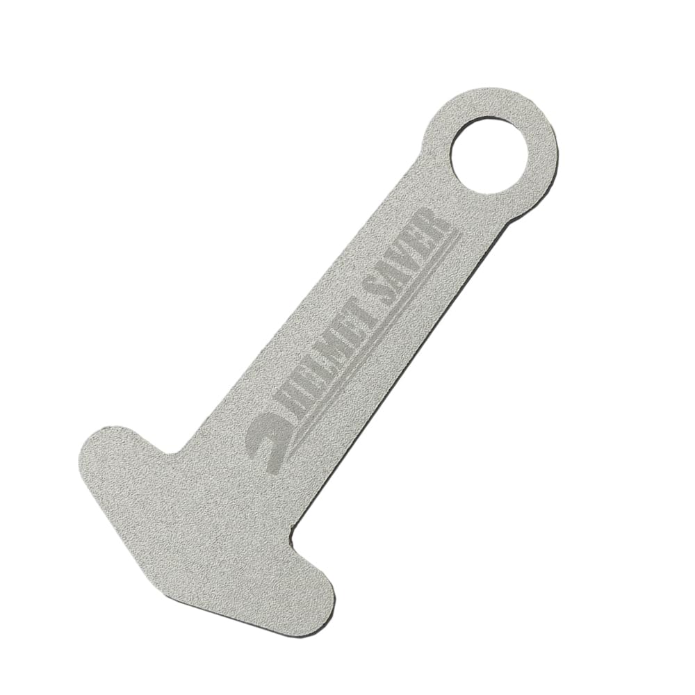 Алюминиевый Защитный Держатель Шлема Серебристый с Карабином MADMAX Mud Max Фиксатор Шлема Замок серебряный