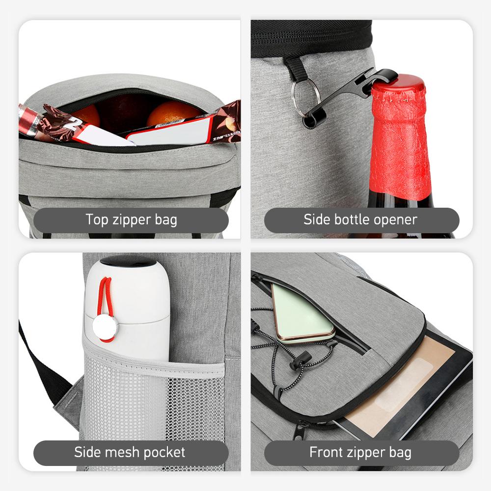 Insulated Cooler Backpack Comfortable Soft Cooler Bag Lightweight Camping Backpack For Outdoor Camping Picnic Fresh Keeping Bag