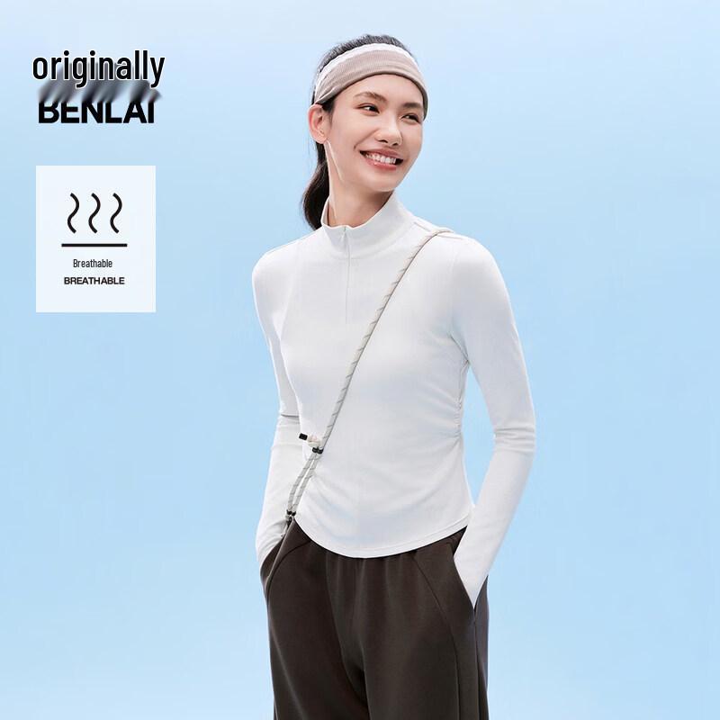 

Benlai Women s Half-Zip Sport Long Sleeve T-Shirt L