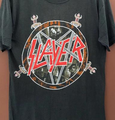 Vintage Slayer Reign In Blood Euro Tour 1987 Unisex T-shirt Unisex T-shirt