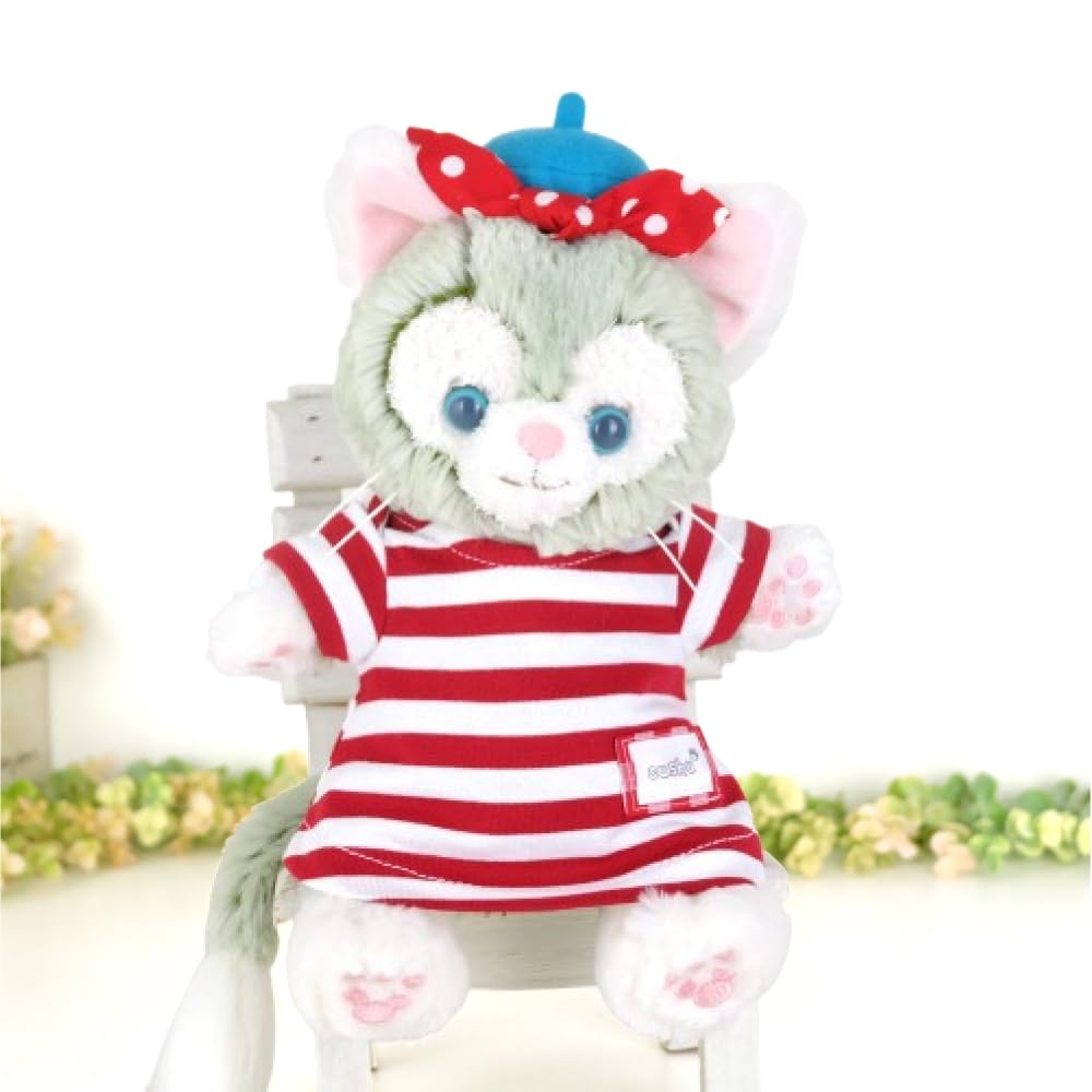 

Одежда для мягких игрушек, такая как сделанные из трикотажа красные cds522pt куклы, Гелатони, одежда, костюмы, Япония, платье, красный, окантовка, наряжаться, день рождения,