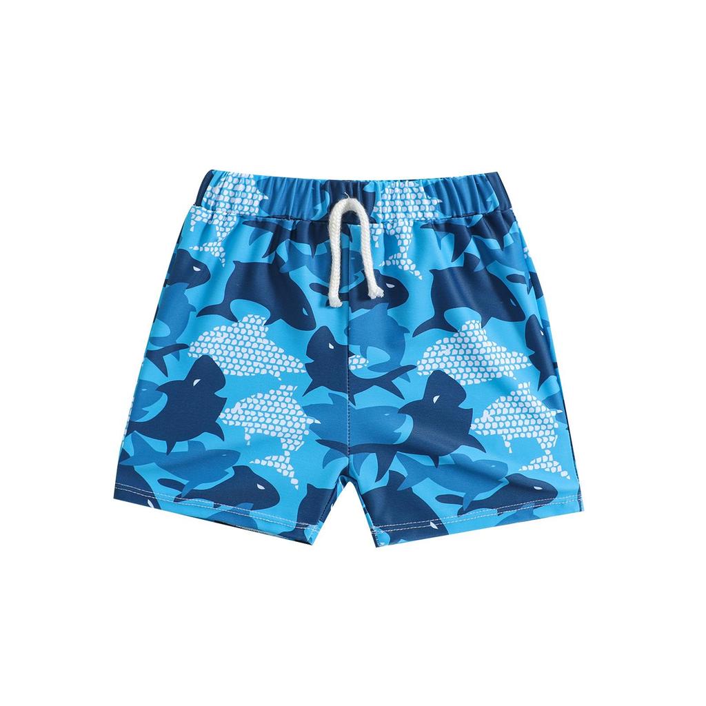 Kids Quick-Dry Cartoon Swim Trunks - Boys' Boxer Style for Children