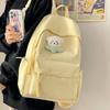 Schoolbag Japanese Solid Color Simple Schoolbag Large Capacity Waterproof High Value Small Fresh Backpack Junior High School Student Bag Fashion