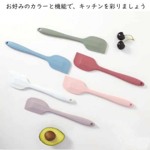 KASHIBAKER Large Heat-Resistant Silicone Spatula, One-Piece Molded Design with Scratch-Resistant and Flexible Cleaner, for Cooking and Baking, Dishwas