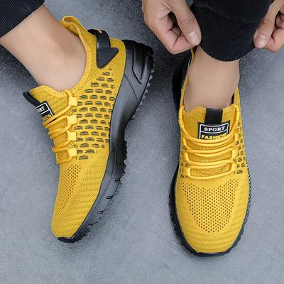 Men's Mesh Shoes Unique Grid Trend Design Breathable Comfortable Running Shoes Summer New Track Field Basketball Sports Shoes