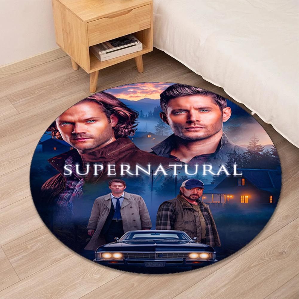 Supernatural Printed Round Rug Carpet Chair Rug Area Rug Entryway Doormats,for Office Chair Living Room Bedroom Kitchen Room.