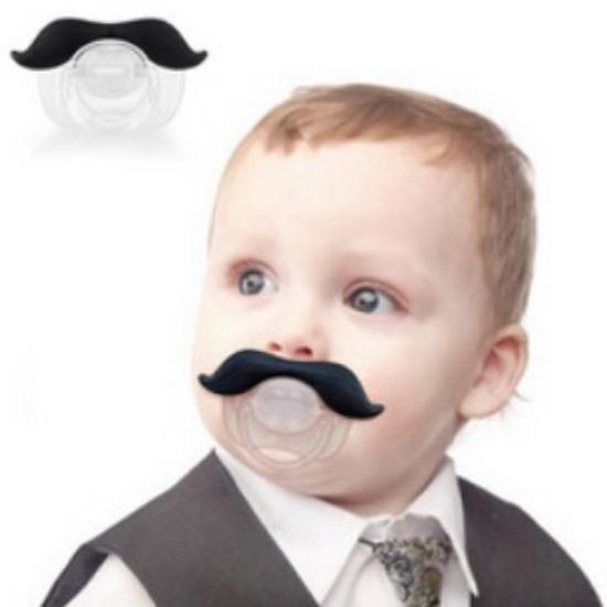 

1шт Высокое качество Смешной Младенец Силикон Детская борода Пустышка Соска