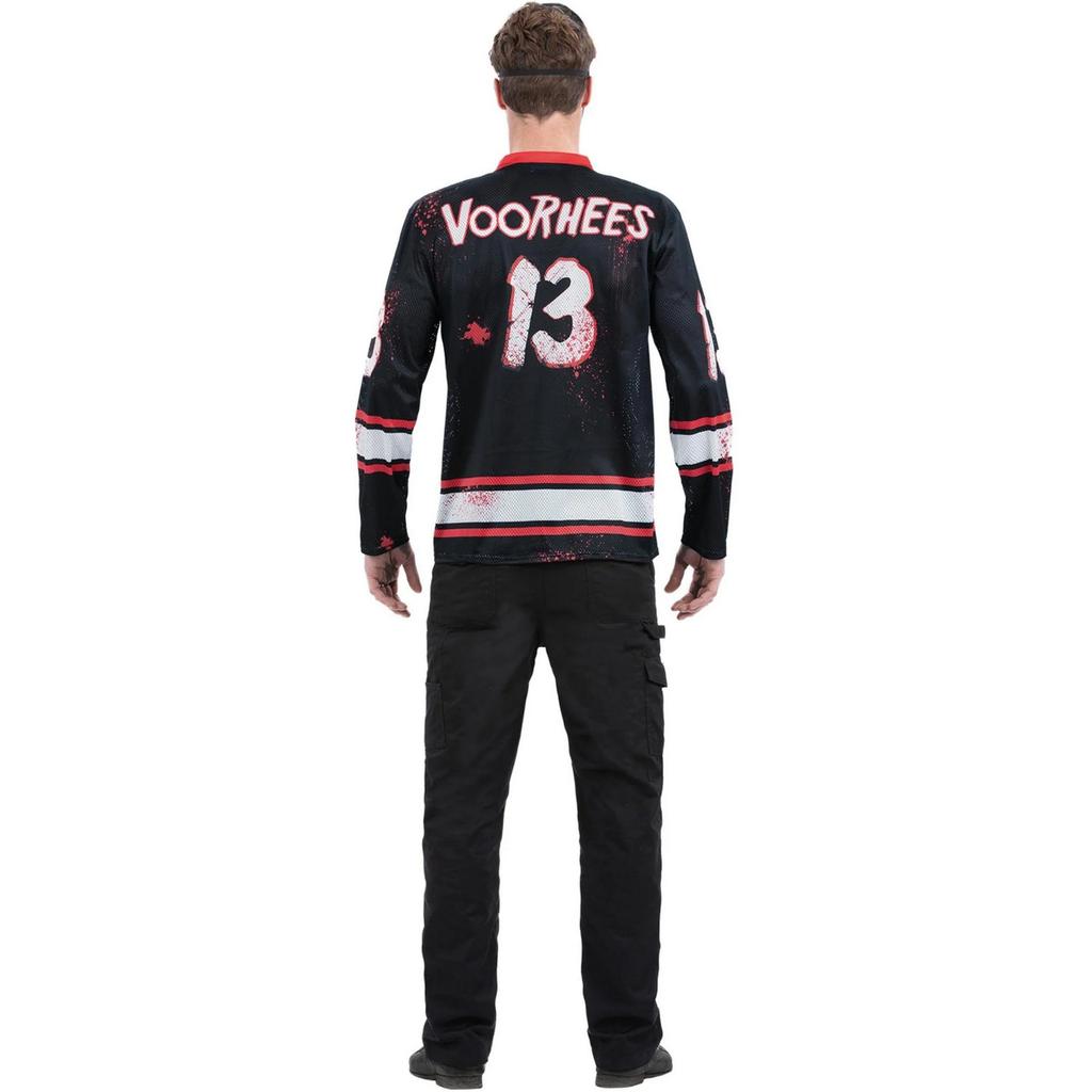 Smiffys Herren Freitag der 13. Hockey Kostüm Oberteil