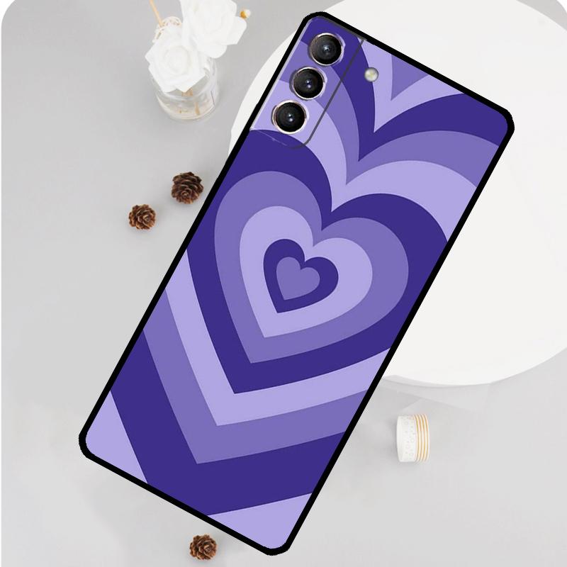 Purple Aesthetic Phone Case For Samsung Galaxy S25 S26 Ultra S20 S21 S22 S23 S24 S10 Plus S25 FE Funda Cover