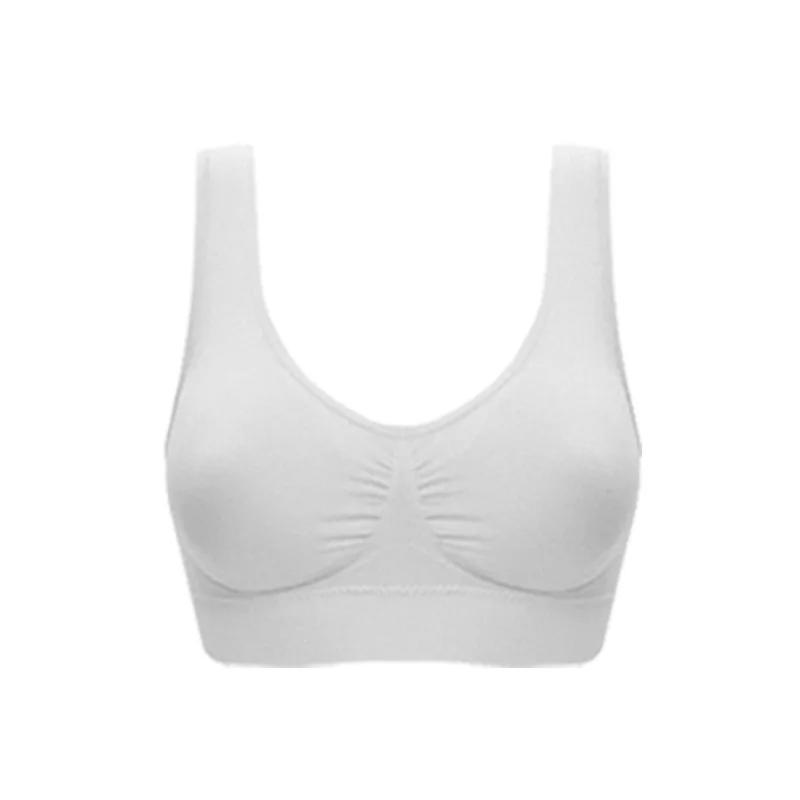 Women Push Up Breast Bra Big Size Backless Bras Plus Size Wireless Brassiere Breathable Seamless Lingerie Yoga Sports Bra Vest
