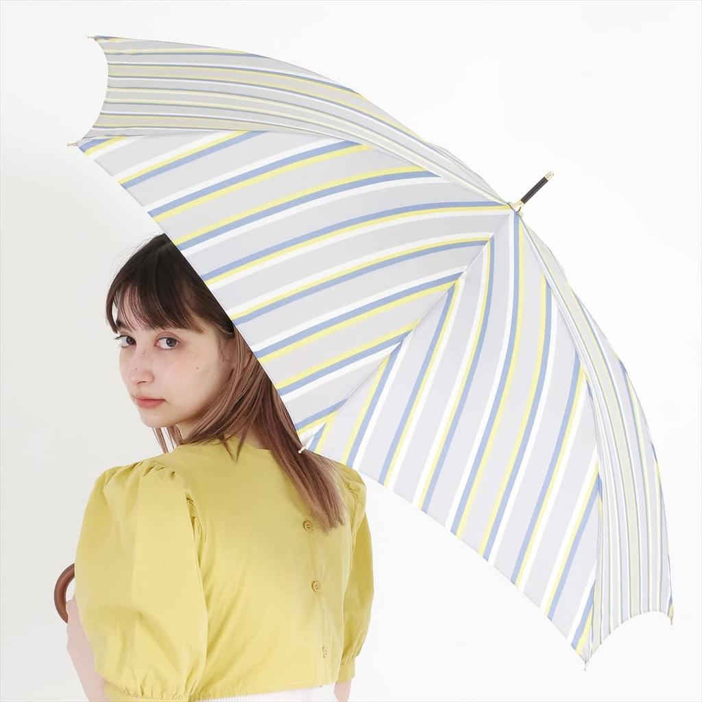 Nifty Colors Wide Stripe Smart Jump Long Umbrella 1635GY
