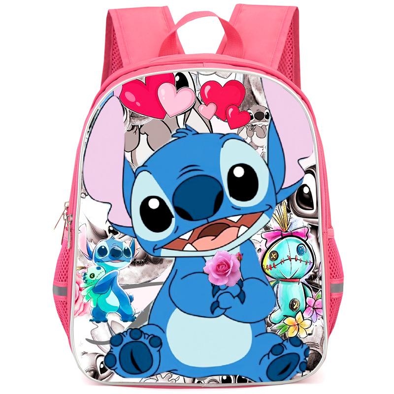 Stitch Peripheral Anime Backpack Men'S And Women'S School Bags