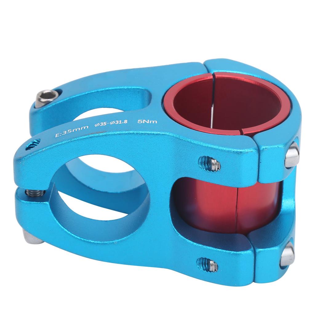 LUNJE Mountainbike Vorbau Fahrrad Kurzer Lenker Aluminiumlegierung Vorbau 31.8 35x35mmBlau