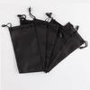 Drawst Closure Drawstring Storage Pouch Portable Lightweight Durable Soft Cloth Dust Pouch Dustproof Black