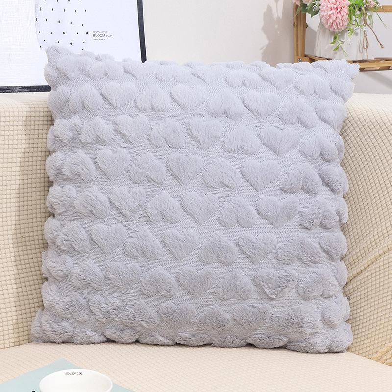 Modern Simple Ins Pillow Plush Pillow Core-free Living Room Sofa Love Cushion Pillow Case