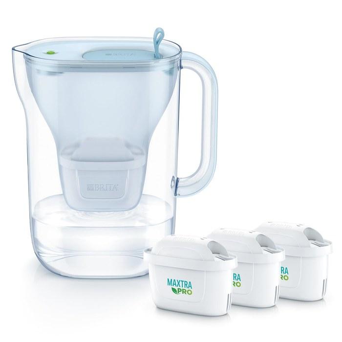 Brita Water Filter Pitcher Style Eco Powder Blue + 3 Cartridges