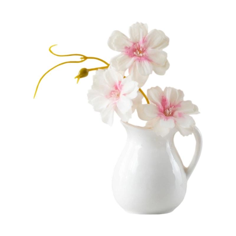 Fridge Magnets Ceramic Vase Fridge Magnets Creative Refrigerator Magnets Garage Door Magnets Stickers for Whiteboard белый