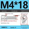 304 Stainless Steel Hex Socket Cap Screw with Washer - Sizes M3, M4, M5, M6, M8, M12
