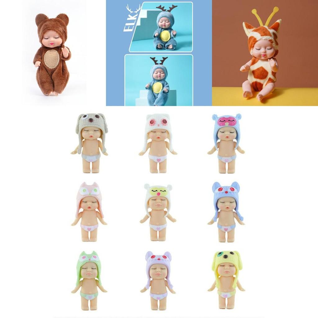 Crafted Lifelike Sleeping Newborn Baby Doll With Rotatable Limbs**