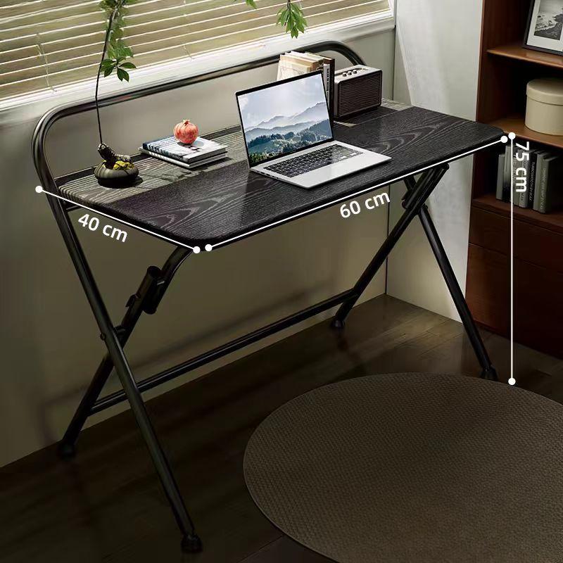 Desk 24 Inches Foldable Computer Desk Study Desk School Dormitory Desk Portable Office Desk - Black