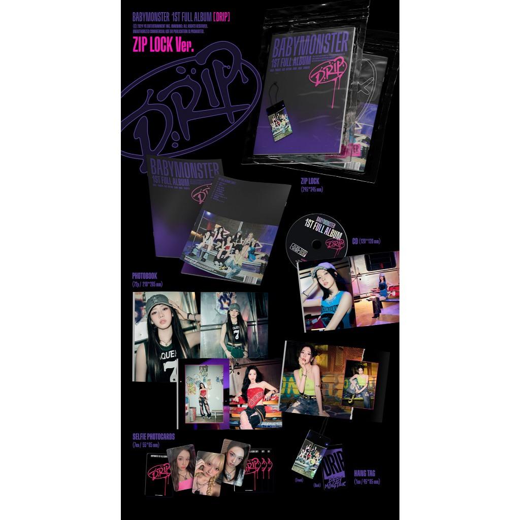 [READY STOCK] BABYMONSTER - 1st Full Album DRIP ZIP LOCK + BINDER Ver.