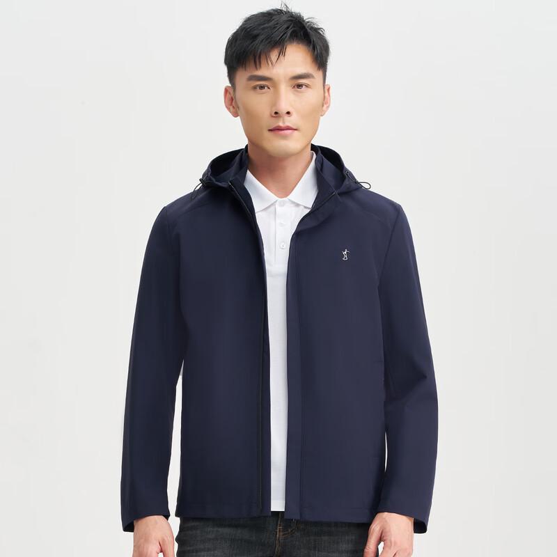 Caizi Men's Detachable Hood Outdoor Windbreaker Jacket