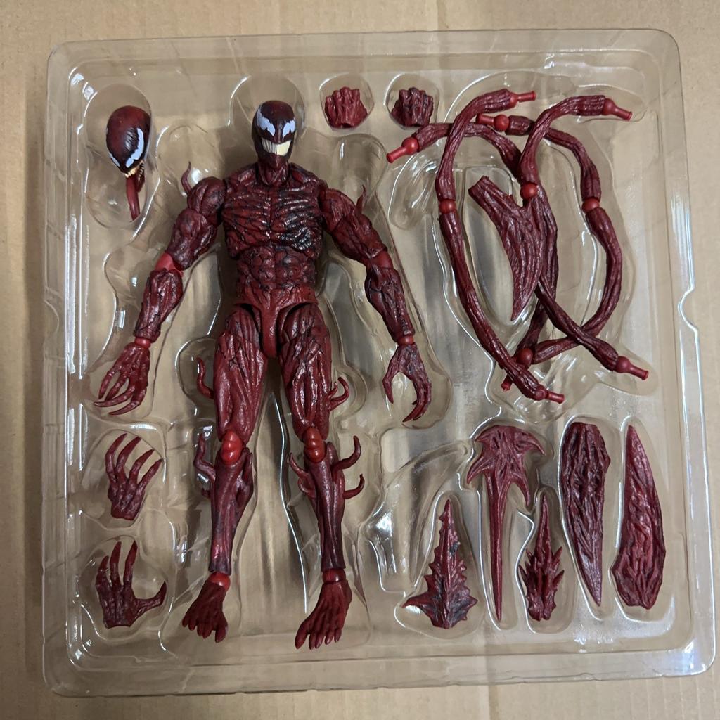 Shf Carnage Articulated Action Figure Marvel Venom 3 The Last Dance Collectible Model Toy For Marvel Fans & Collectors