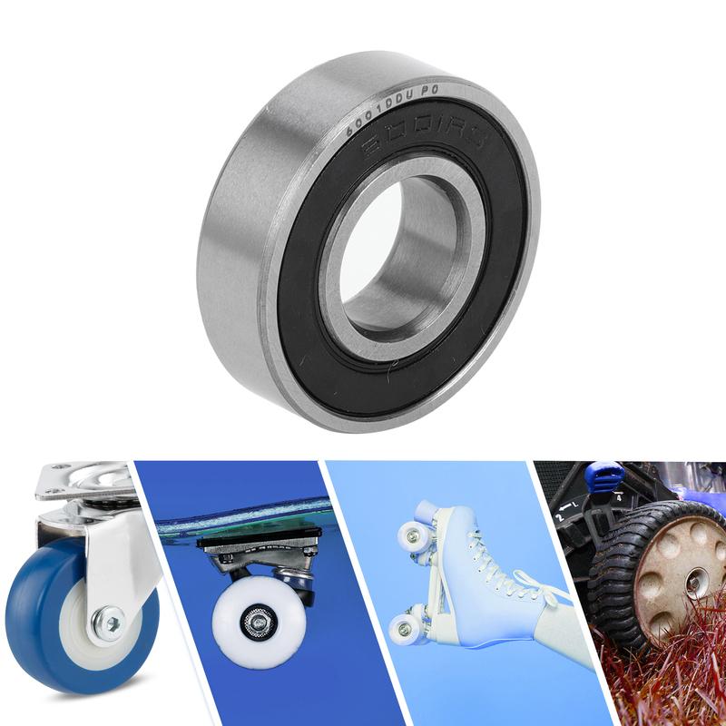 Motoforti 6001DDU Deep Groove Ball Bearings P0 12x28x8mm Lubricated Bearings Double Rubber Seal Scooter Skateboard Wheel