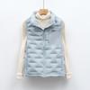 Outdoor light down vest women's autumn and winter short stand-up collar warm top jacket