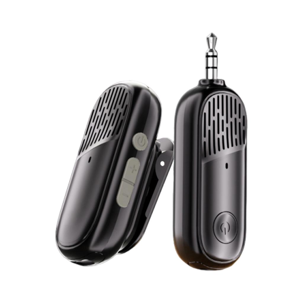 2.4G Wireless Lavalier Microphone with Magnetic Clip Cordless Mic for Voice Amplifier