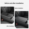 For Tesla Model Y Juniper 2025 TPE Handrail Box Protective Cover Armrest Box Shell Interior Modification Black Car Accessories