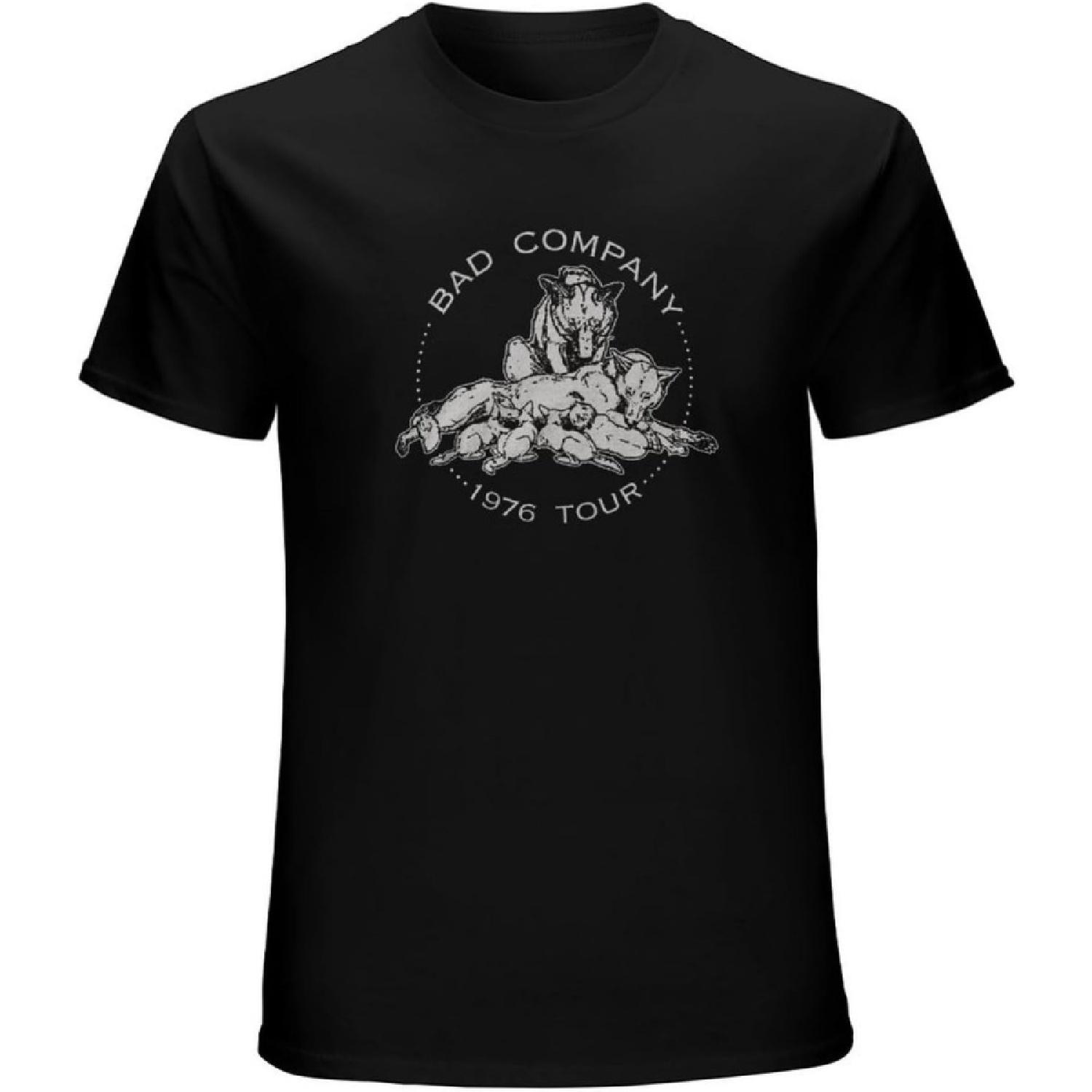 

CHEBENJI Bad Company 1976 Tour Fitted Jersey Men s T-Shirt Unisex Black Tee Clothing XXXXXL різнокольоровий
