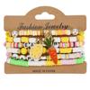 Easter Theme Polymer Clay Bead Bracelet Set of 6 Unique Designs Ornament for Holiday Celebrations and Daily Wear