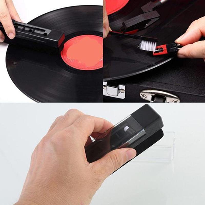 Vinyl Record Cleaning Kit Anti-Static Velvet Brush Dust Remover For CD/LP Phonograph Turntable Player Accessory