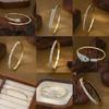 Korean Fashion Two-Tone Electroplated Luxury Women's Bracelet with Niche Design