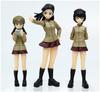 Platts Girls Panzer Final Chapter Chiba Single Academy Figure Set Uniform Version Scale Urethane Unpainted Kit & 1/35 Non-foaming GPF-37