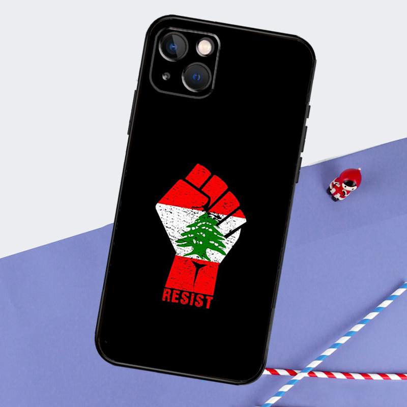 Lebanon Flag Phone Case For iPhone 16 Pro Max 11 12 13 14 15 Pro Max Mini XR 16 15 Plus 16e Cover Shell