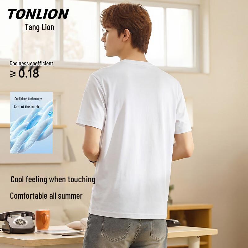 TonLion Men s Heavyweight Ice Cotton T-Shirt XXL
