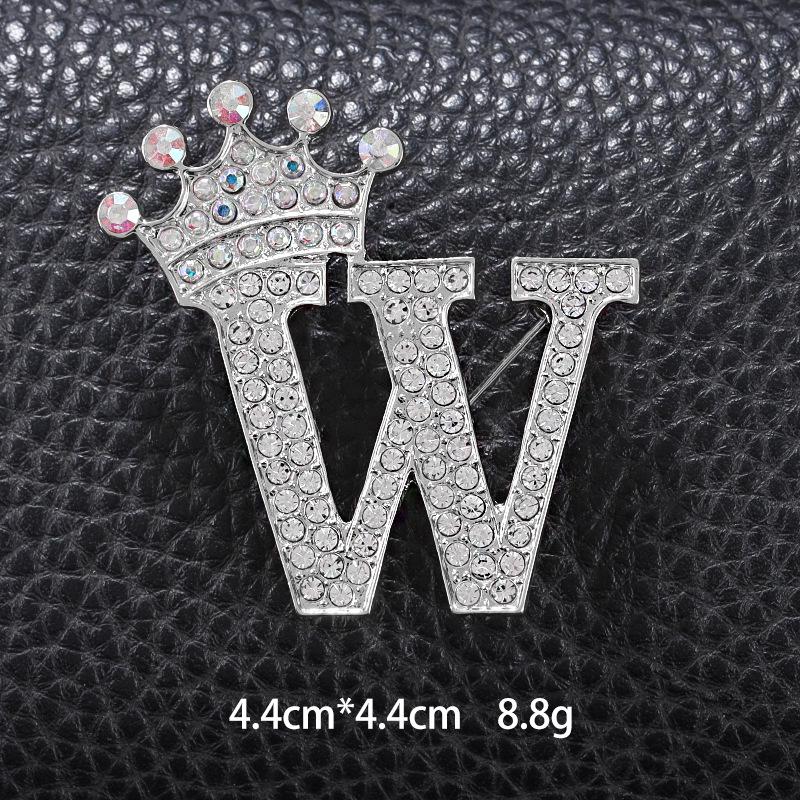 Unisex Versatile English Letter Brooch Lapel Pin for Suits and Clothing